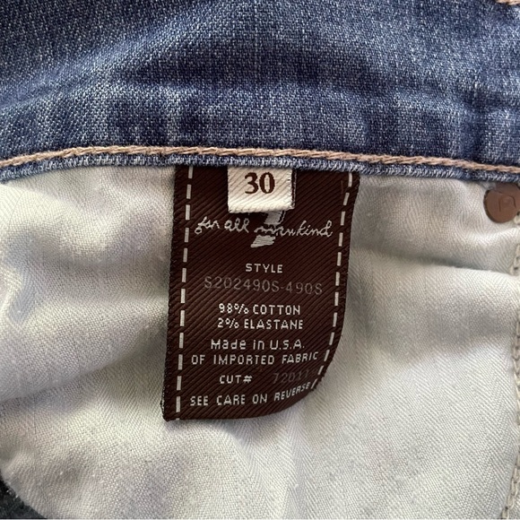 7 for all mankind dojo short size 30 - Picture 6 of 10